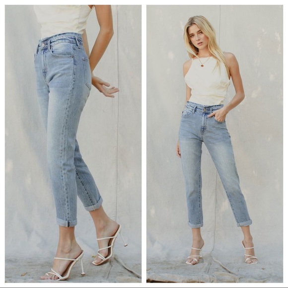 Take Me Shopping High Rise Mom Jean - Picture 1 of 5